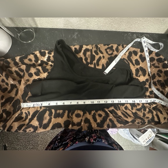 SHEIN Clasi Plus Size Women's Leopard Print A-Line Sleeveless Summer Dresses - Picture 9 of 10